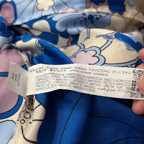 Zara Women’s Tropical Floral Print Satin Effect Strapless Dress - Size S - Picture 13 of 13